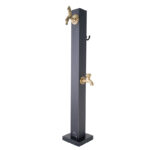 Garden Square Water Tap - Black