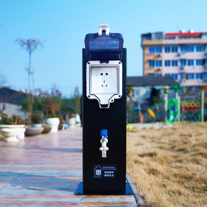 Outdoor Power Pedestal with Water6
